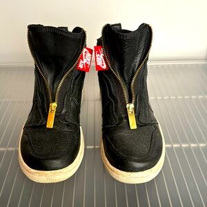 Air Jordan zip up sneakers, size 8, gently used (worn 4-5 times)